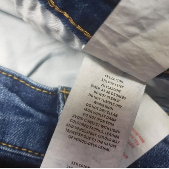 Boohoo Plus Size Super High Waisted Rise Stretchy Cropped Ankle Jeans Raw Hem - Picture 2 of 10